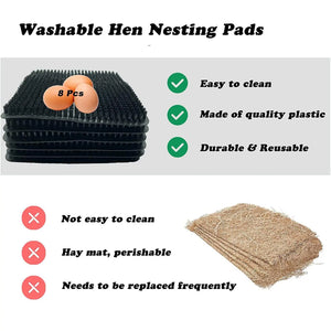 1 Piece Chicken Nesting Pads Bedding Soft Washable Reusable for Brooder Box