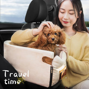 Portable Cat Dog Bed For Car Travel Central Control Car Safety Pet Seat Transport Dog Carrier Protector For Small Dog Chihuahua