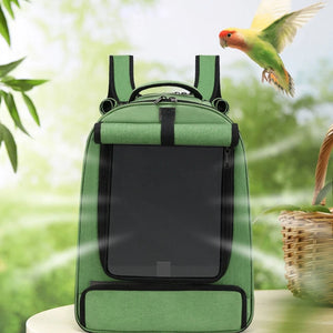 Outdoor Pet Parrot Backpack Suit Carrying Cage Cat Dog Travel Waterproof Breathable Carrier Bird Canary Transport Bag Birds Supp