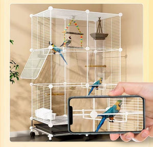 Special Canary Bird Cages Parrot Budgie Outdoors Portable Large Bird Cages Luxury Park Breeding Gaiolas Birds Supplies