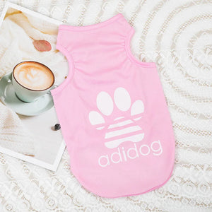 Pet Dog Clothing Summer Soft Polyester Teddy Dog Thin Tank Top Breathable and Cool Dog Cat Clothing Small Dogs T Shirt