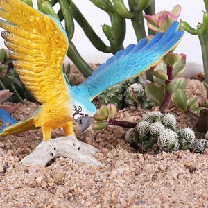 OozDec Classic Bird Animal Flamingos Parrot Sea Mew Peacock Owl Ostrich Model Solid PVC Action Figures Miniature Education Toy