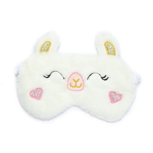 Cute Plush Sleep Mask Big Eyes Plush Eye Mask Kids Cat Cute Eye Mask Travel Rest Sleep  Plush Mask Eyepatch Nap Health Eye Cover