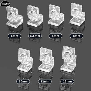 4Pcs/lot Fish Tank Acrylic Clips for 5.5mm~15mm Wall Thickness Aquarium Lid Cover Support Holder Bracket Clamp Stand Supplies