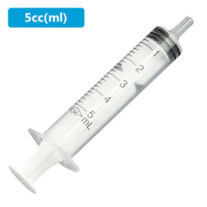 No needle! 5 10 20 50 100Pcs Plastic Nutrient Health Measuring Reusable Hydroponics Nutrient Syringe Tools Sampler 5ML Syringe