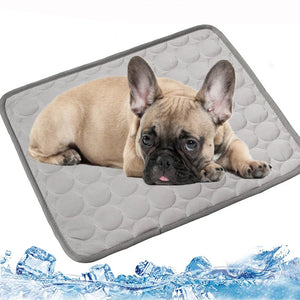 Dog Mat Cooling Summer Pad Mat For Dogs Cat Blanket Sofa Breathable Pet Dog Bed Summer Washable For Small Medium Large Dogs Cats