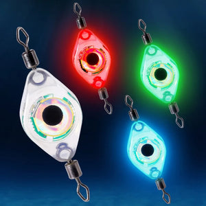 1pc LED Fish Lamp Mini Fishing Lure Light LED Deep Drop Underwater Eye Shape Fishing Squid Fishing Bait Luminous Lure