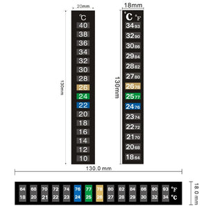 Aquarium Thermometer Digital Fish Tank Temperature Measurement Sticker Discolor C/F Fish Tank Temp Meter Aquarium Accessories