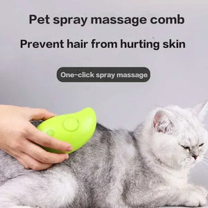 Steam Dog Brush Cats Hair Brush Hair Removal Comb Electric Spray Dogs Triple Pet Grooming Steamy Supplies Products Home Garden