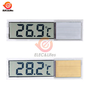 Aquarium LCD Thermometer LCD Digital Electronic Fish Tank 3D Digital Temperature Temp Meter Sticker Fish Shrimp Turtle