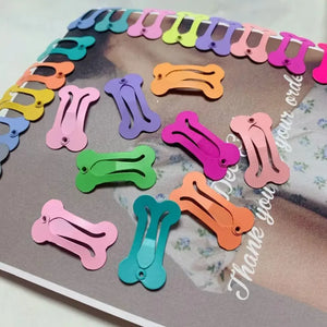 10 Pcs Set Mini Pet Small Dog Hairpins Candy Colors Small Puppy Cat Cute Hair Bows Clips Pet Hair Accessories Dogs Hair Grooming