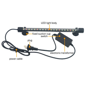 Aquarium Light LED Waterproof Fish Tank Light Underwater Fish Lamp Aquariums Decor Lighting Plant Grow Lamp 18-58CM 220-240V