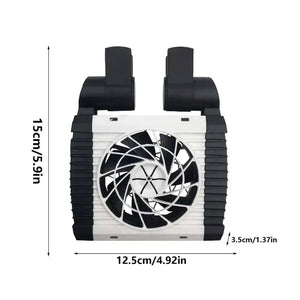 Aquarium Chiller Fan 6-Level Speed Adjustable Aquarium Chiller Quiet Strong Wind Portable Aquarium Cooler For Water Cooling