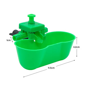 5/10/20Pcs Bird Drinker Bowl Water Feeding for Pigeon Quail Automatic Chicken Drinking Double Cups with Screws Bird Feeder