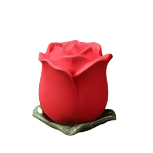 Ceramic Cremation Urns for Human Ashes Small Pet Urns Animal Rose Flower Memorial Funeral Container Cats Memorial Dog Deceased