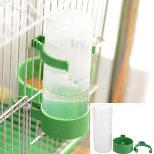 4pcs Bird Feeder Water Drinker Automatic Drinking Fountain Pet Parrot Cage Bottle Drinking Cup Bowls Pet Bird Supplies Dispenser