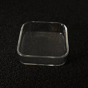 Transparent Square 6cm Aquarium Fish Tank Shrimp Food Feeding Glass Feeder Floating Bottom Feeder Fish Shrimp Food Bowl