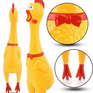 Funny Screaming Chicken Toys, Squeezing Sound, Teeth Grinding, Suitable for Small to Medium Dogs, Pet Products, Home Supplies