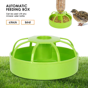 Bird Feeder Dual Purpose Automatic Watering Eight Grid Large Capacity Convenient Chick Bird Parrot Feeding Box Pet Supplies