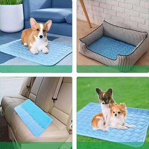 Pet Dog Mat Summer Cooling Pad For Dogs Cat Blanket Sofa Breathable Pet Bed Mat Washable Self Cooling Cat Ice Pad Pet Supplies