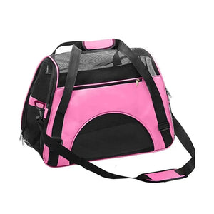 Cat Bag Four Side Breathable Mesh Pet Bag Easy to Carry Shoulder Travel Bag Crossbody Handbag Car Cat Bag