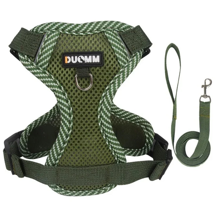 Pet Dogs Harness Comfortable Breathable Chest Back Straps for Small and Medium-sized Dogs Cats Pets Outdoor Reflective Harnesses