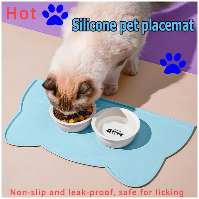 Silicone Pet Feeding Mat Feeders for Dog Accessories Dog and Cats Bowl Non-slip Feeding & Watering Supplies Cats Water Dogs Home