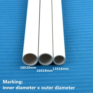 50cm 6mm ~20mm UPVC Pipe Aquarium Drainpipe Water Tube White PVC Pipe Hi-quality Water Supply Pipe Irrigation Fish Tank