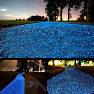 1000-4000Pcs Luminous Sand Glow in The Dark Pebbles Stone Home Garden Yard Outdoor Path Lawn Decoration Fish Tank Aquarium Deco