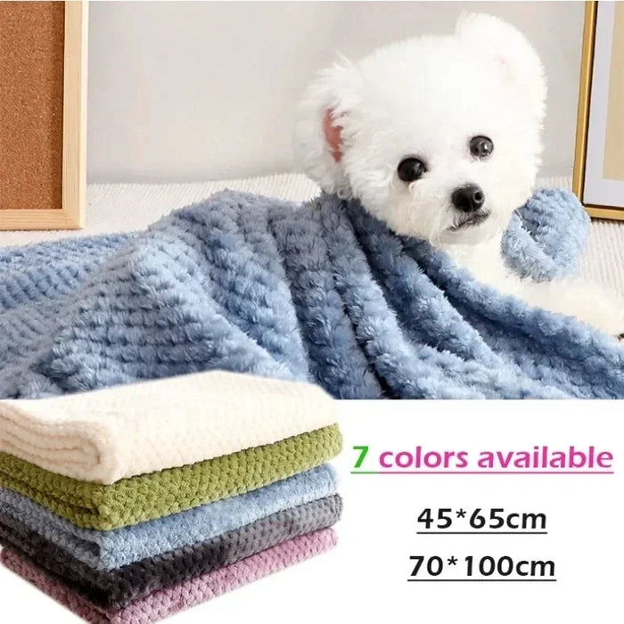 Fluffy Soft Blankets Dog Blanket Winter Warm Dog Cover Pet Bed for Dogs Comfortable Cat and Dog Cushion Blanket Pet Products