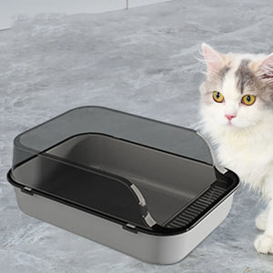 Cat Litter Box Pet Supplies Cat Sand Box Anti Splashing Cat Litter Container Large Kitten Toilet for Indoor Cats Small Animals