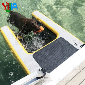 Stock Fast Shipping  120/150cm Inflatable Pup Plank Series Floating Dog Water Ramp Float Ladder For Boats Pools Swimming Pets