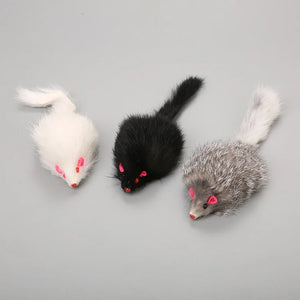 Plush mouse cat toy Soft Long-haired Tail Mice Mouse For Cats Funny Kitten Toy Pet Cats Training Game Cat Supplies