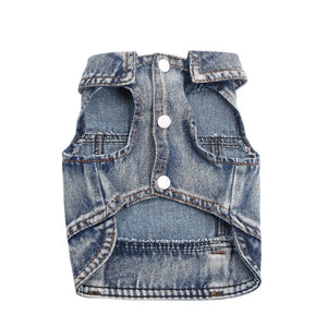 Pets Dogs Jeans Coat Jacket Towable Denim Vest Cat Puppy Spring/Autumn Clothes Apparel