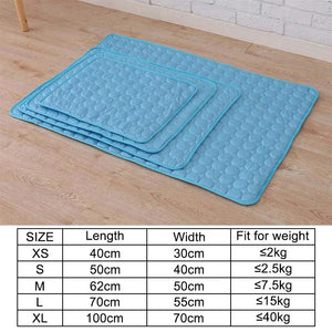 Dog Mat Cooling Summer Pad Mat For Dogs Cat Blanket Sofa Breathable Pet Dog Bed Summer Washable For Small Medium Large Dogs Cats