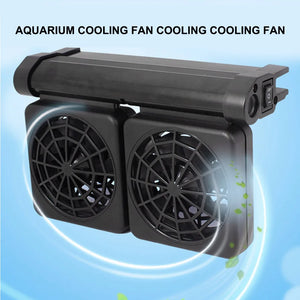 Aquarium Fish Tank Cooling Fan System Chiller Mute Temperature Controller 1/2/3/4 Fans Set Cooler Marine Pond Accessories