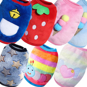 Fleece Pet Dog Clothes for Dogs Clothing Warm Dog Vest Shirt Puppy Cat Clothing for Dogs Coat Hoodie Pets Clothing Chihuahua