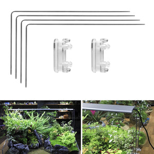 High Strength With Base Durable Screw Mount Stainless Steel Screwdriver Lighting Holder Fish Tank Aquarium Light Stand Kit