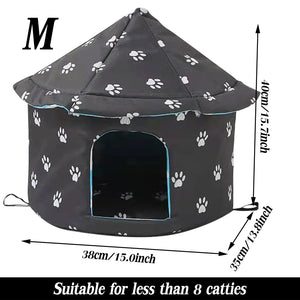 Outdoor Pet Dog House Foldable Bed Soft Winter Camouflage Waterproof Rainproof Cat Kennel House Pet Shelter