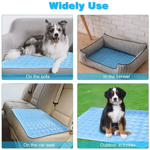 CDDMPET Pets Refreshing Carpet Pet Cooling Ice Pad Cold Silk Moisture-Proof Sofa Mats Tour Sleeping Bed Pet Accessories Dog Mat