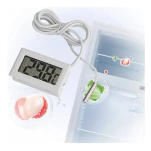 Mini LCD Digital Thermometer With Waterproof Probe Indoor Outdoor Convenient Temperature Sensor For Refrigerator Fridge Aquarium