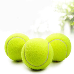 3PCS High Elasticity Tennis Professional Tennis Training Game Ball Outdoor Dogs Bite Chase and Chomp 63mm Tennis Ball