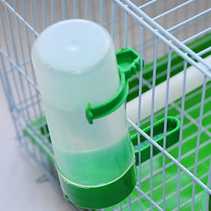 4pcs Bird Feeder Water Drinker Automatic Drinking Fountain Pet Parrot Cage Bottle Drinking Cup Bowls Pet Bird Supplies Dispenser