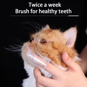 1Pcs  Pet Silicone Finger Toothbrush for Cats and Dogs Brushing Dog  Accessories Pet Teeth Oral Cleaning Care Products