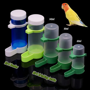 1Pcs Pet Bird Parrot Automatic Drinker Cups Feeder Bottle Bird Cage Parrot Feeding Tool Automatic Feeder Bowls And Drinkers