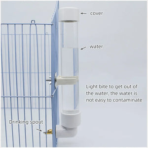 Parrot Drinking Kettle Large Automatic Water Feeder Pet Chinchilla Rabbit Water Cup Outdoor Cage Chickens Bird Drinker