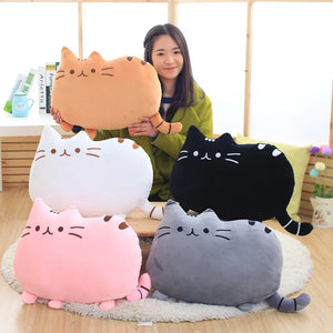 Cute Cookie Cat Pillow Soft Plush Office Nap Pillow Cushion Toy Stuffed Pause Bed Sleep Pillow Home Decor Gift Doll Kids