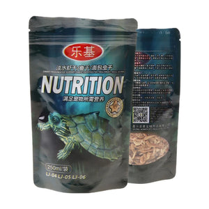 Aquatic for Turtle Food Freshwater Dried Shrimp for Ornamental Fish Water Turtles Hamsters Small Pets 250ml Resealable B