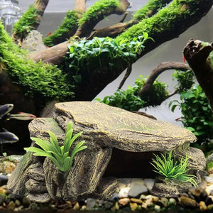 Turtle Reptile Habitat Hiding Caves Aquarium Aquarium AmphibiousVivid Safe Shelters for Turtle Aquarium Terrarium Decoration