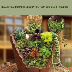 Fake Moss Artificial Fresh Green Moss Coco Coir for Wedding Centerpieces Garden Terrariums Decoration